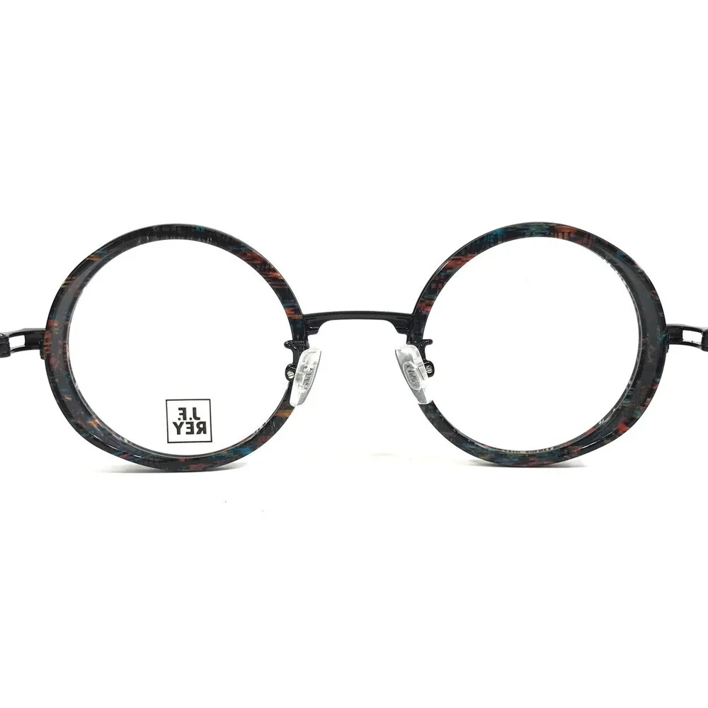 J. F. Rey Eyeglasses Frames JF3025 0045 Black Brown Blue Red Bur 46-24-148